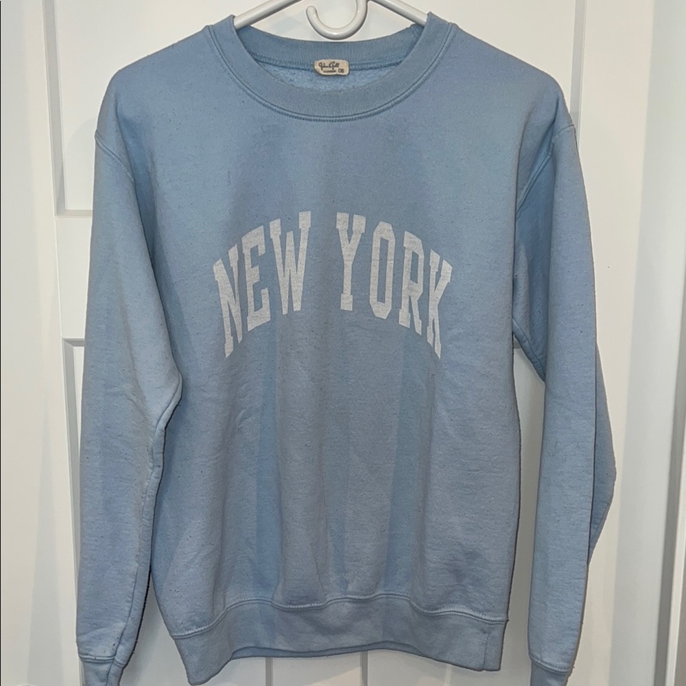 Brandy Melville Blue New York Sweatshirt